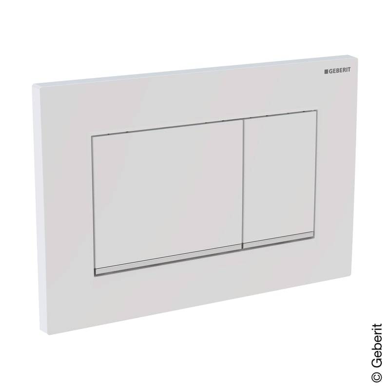 Geberit 115883111, Sigma20 Betätigungsplatte Square weiß