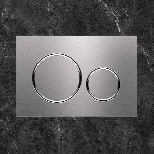 Geberit 115889SN1, Sigma20 Betätigungsplatte Round edelstahl gebürstet