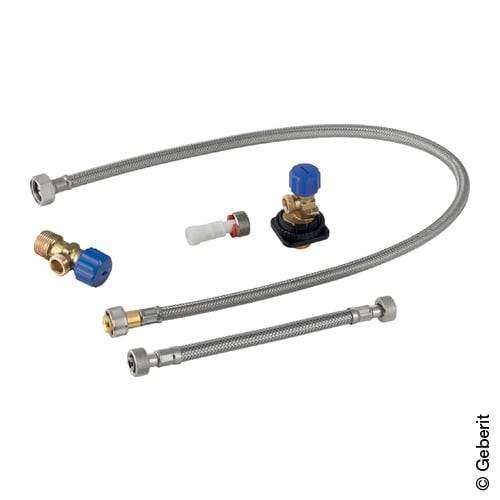 Geberit 131013001, Wasseranschlussset unten, zu Geberit Monolith Sanitärmodul für WC, 101 cm