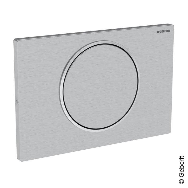 Geberit 115787SN5, Sigma10 Betätigungsplatte Round edelstahl gebürstet/edelstahl poliert