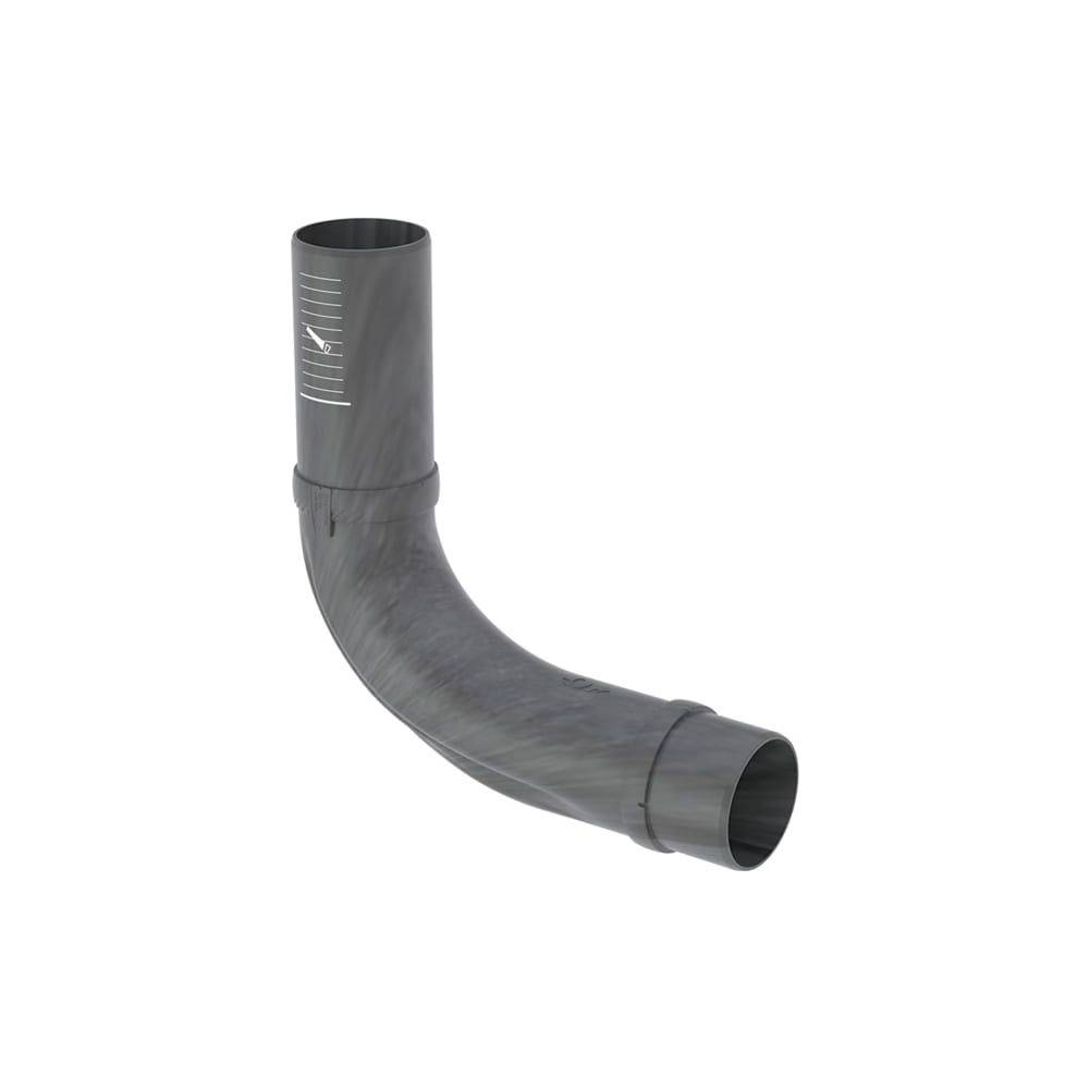 Geberit Bogen Silent-Pro BottomTurn, 90 Grad, DN 90, PP-MX, Schwarz, 393425141
