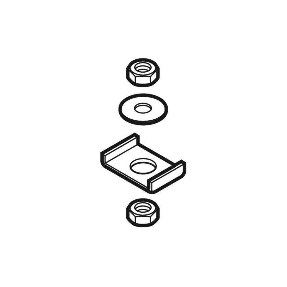 Geberit Aufhängeelement Pluvia C-Profil, 1,1x4,7x3cm, Stahl, verzinkt, 363862001