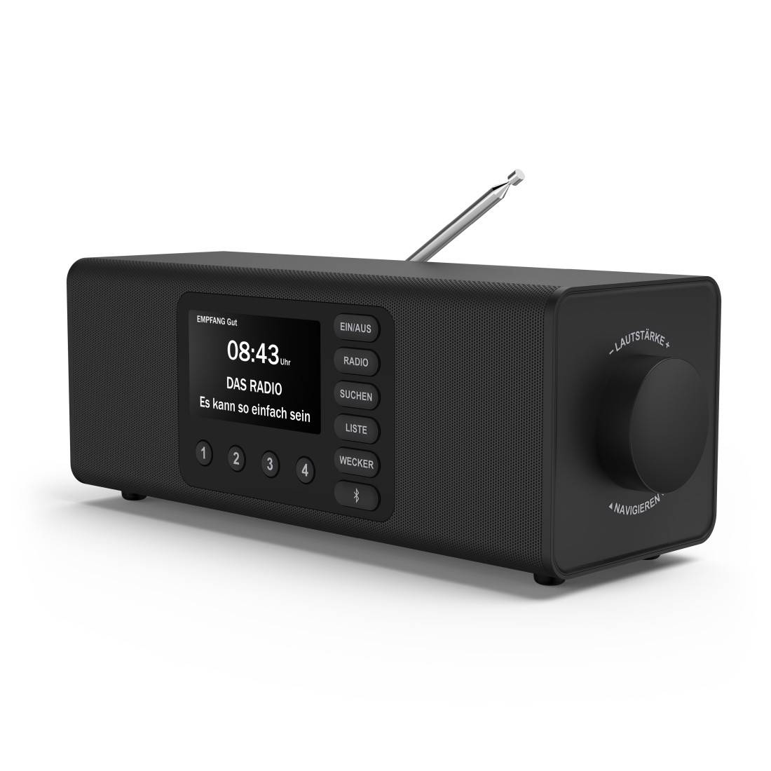 hama 00054298 Digitalradio "DR2002BT", FM/DAB/DAB+/Bluetooth® RX, Radiowecker, Stereo, SW