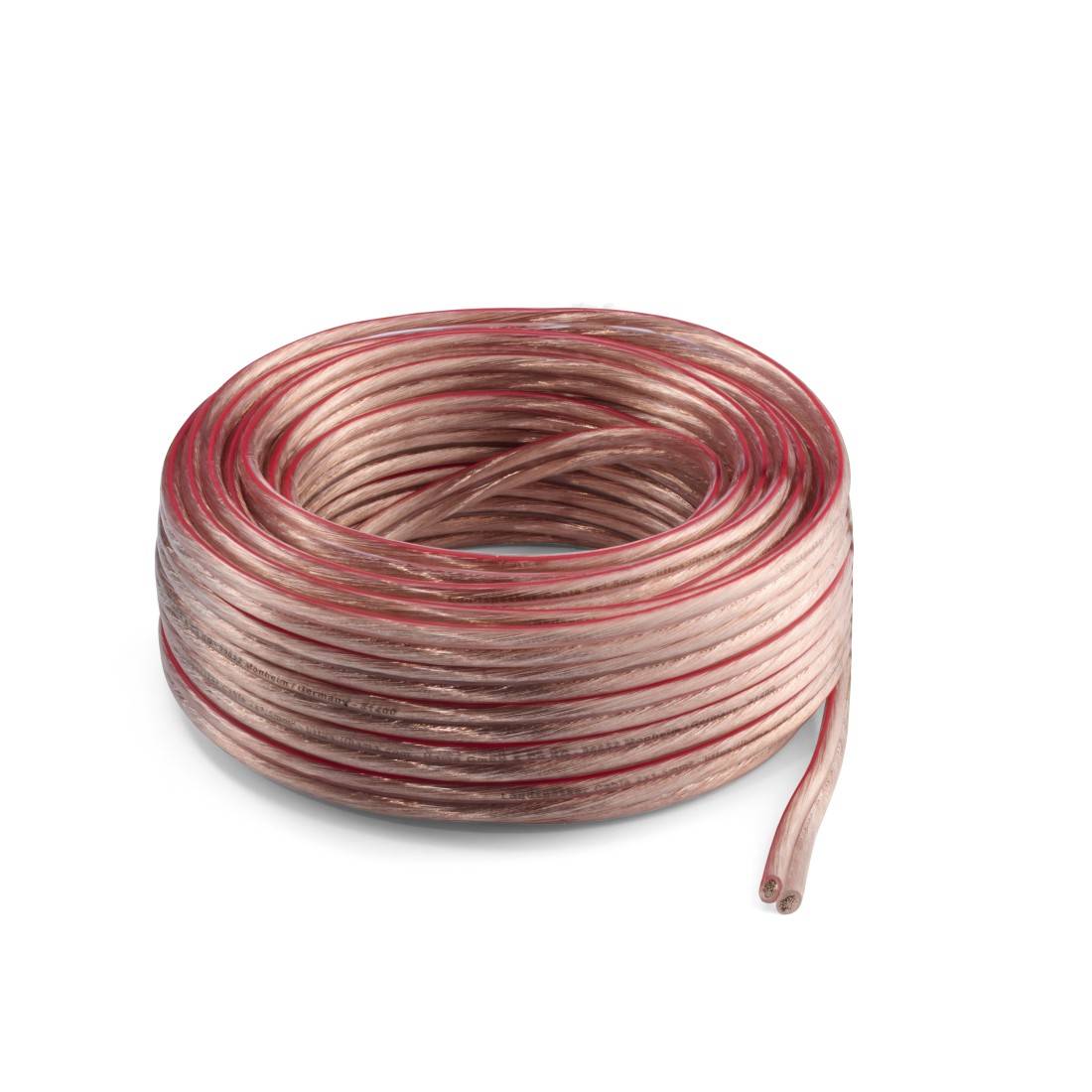 hama 00205142 Lautsprecherkabel, 2x 1,5 mm², 10 m, Transparent