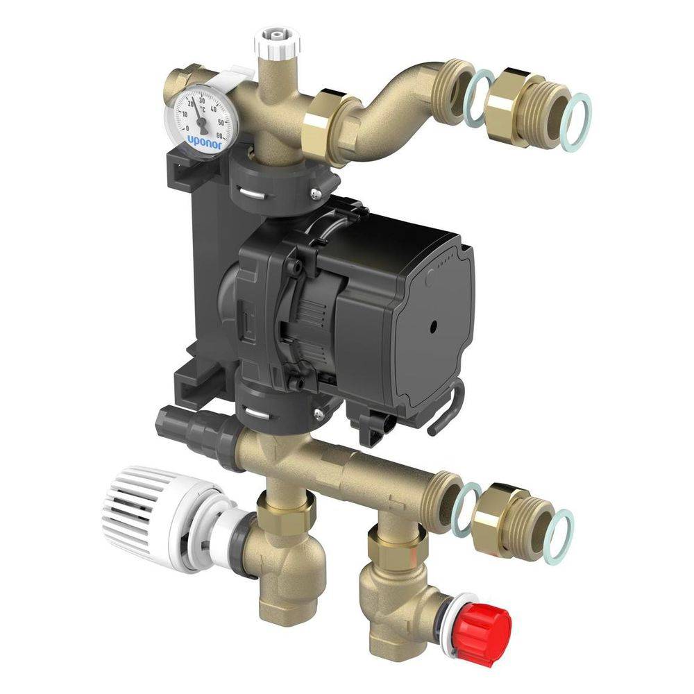 Uponor Fluvia T Pumpengruppe, Push-23-B-W, 1078304