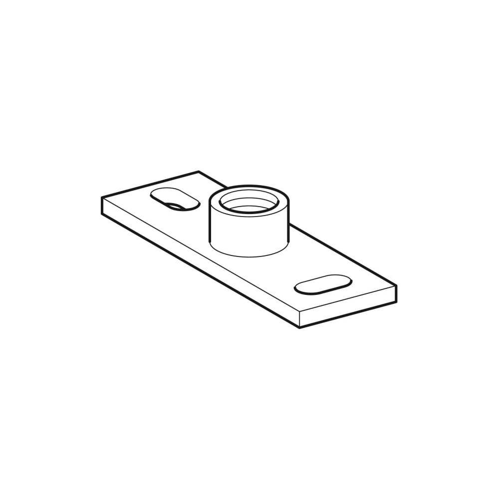Geberit Grundplatte rechteckig, Zweiloch, 40x120mm x G1, 1 Stk.