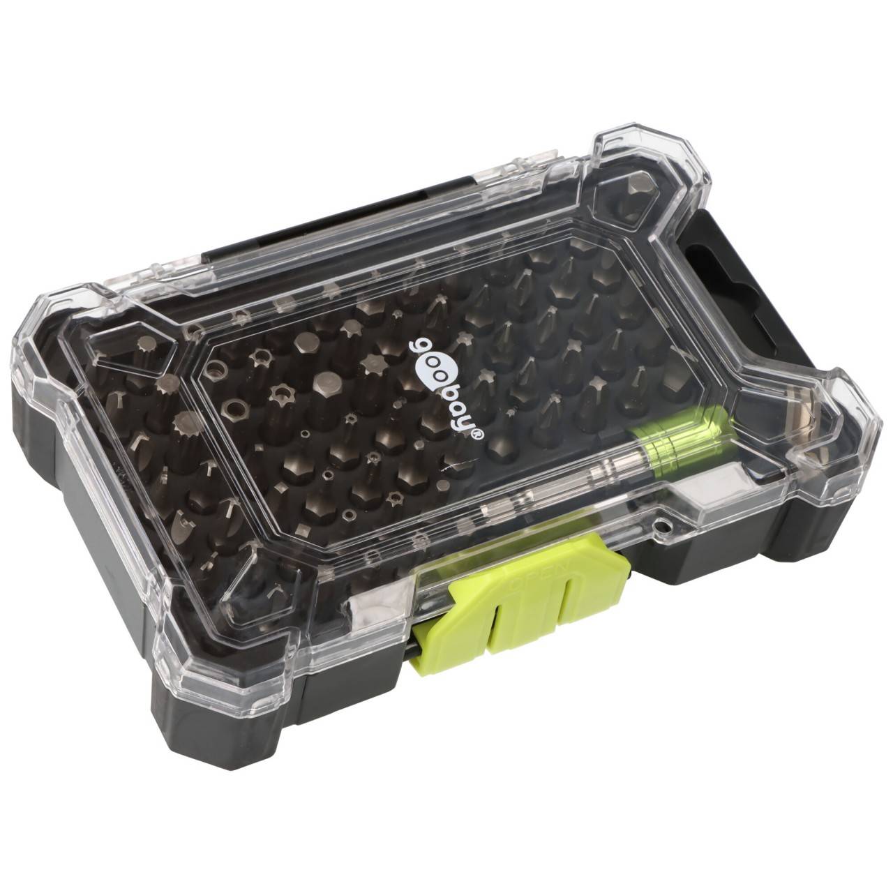 Bithalter-Set 72-teilig mit Quick-Release, CR-V Bits und Stecknussadapter
