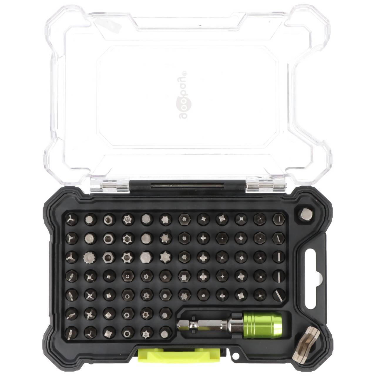 Bithalter-Set 72-teilig mit Quick-Release, CR-V Bits und Stecknussadapter