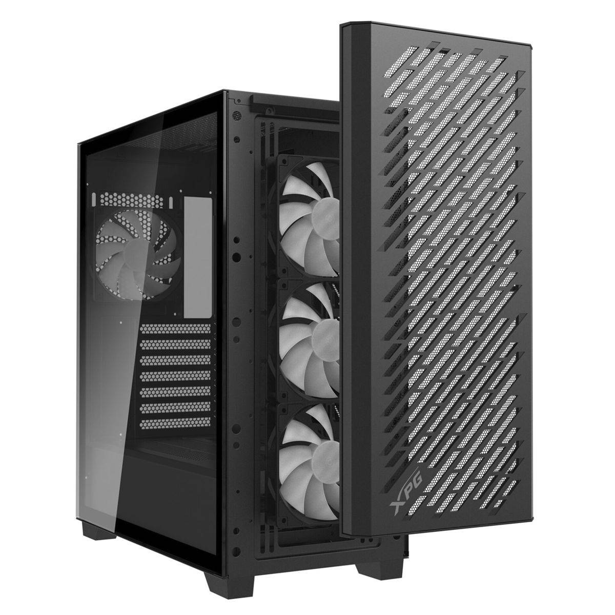 ADATA - XPG VALOR AIR PRO Mid-Tower Gehäuse, Midi Tower, PC, Schwarz, ATX, EATX, micro ATX, Mini-ATX, SPCC, Gehärtetes G