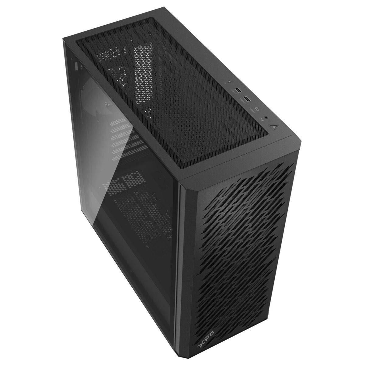 ADATA - XPG VALOR AIR PRO Mid-Tower Gehäuse, Midi Tower, PC, Schwarz, ATX, EATX, micro ATX, Mini-ATX, SPCC, Gehärtetes G