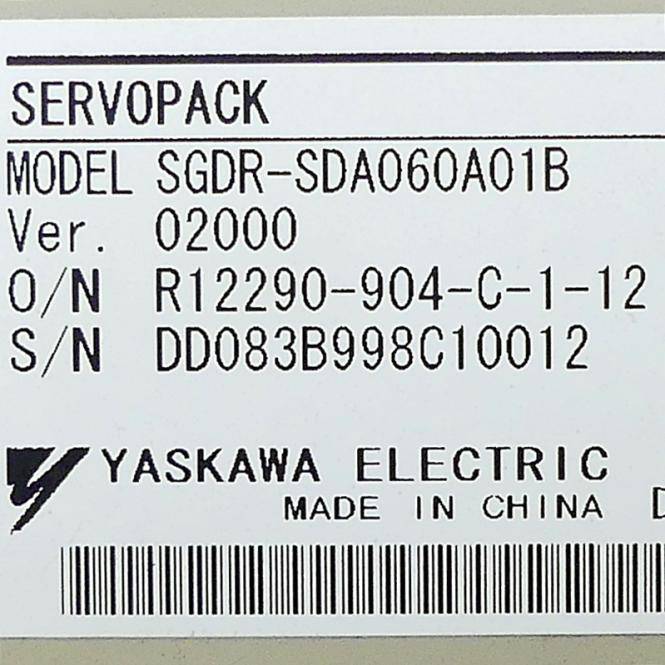 Yaskawa Servopack (SGDR-SDA060A01B)