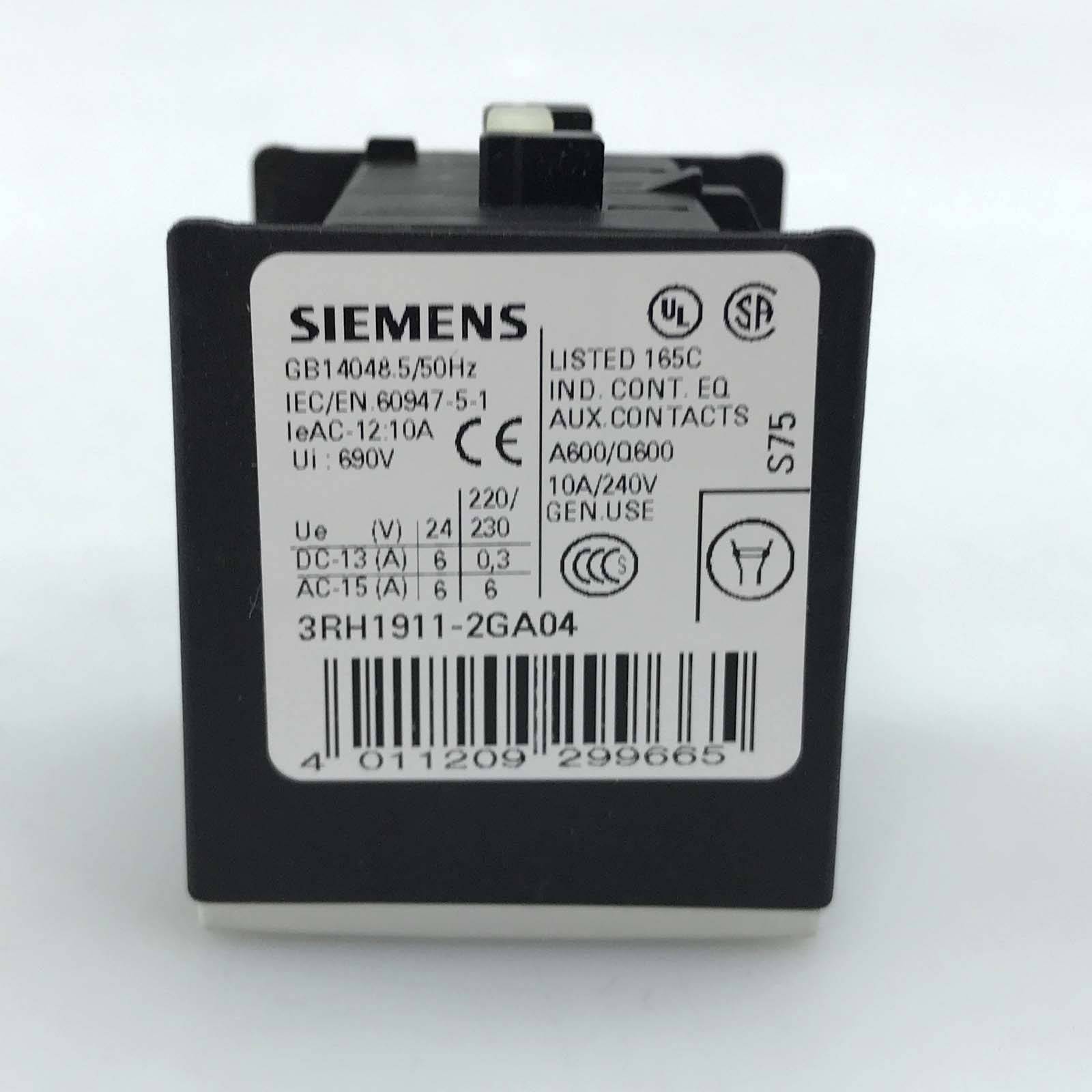 Siemens Hilfsschalterblock 3RH1911-2GA04 OVP