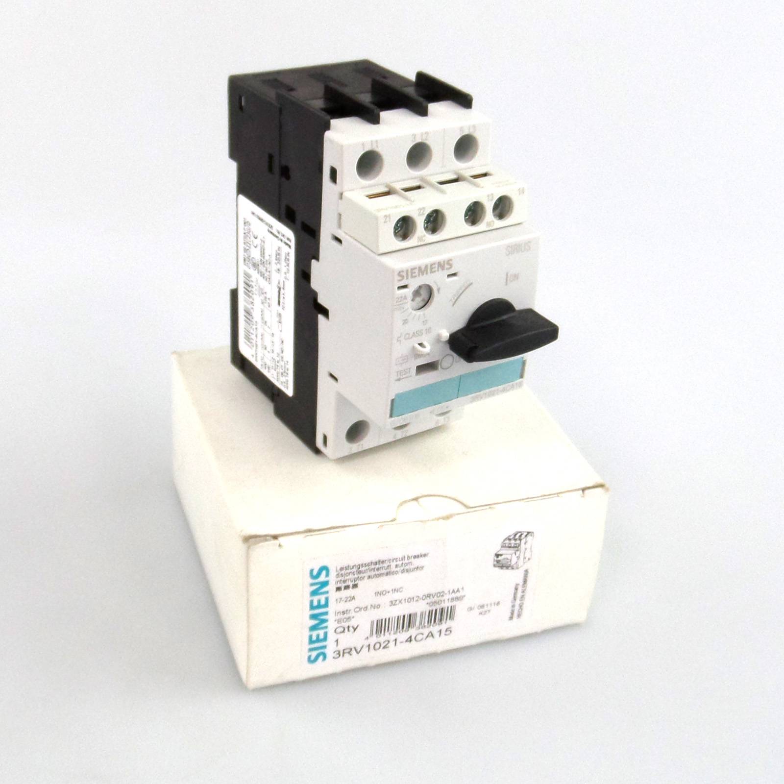 Siemens Leistungsschalter 3RV1021-4CA15 OVP