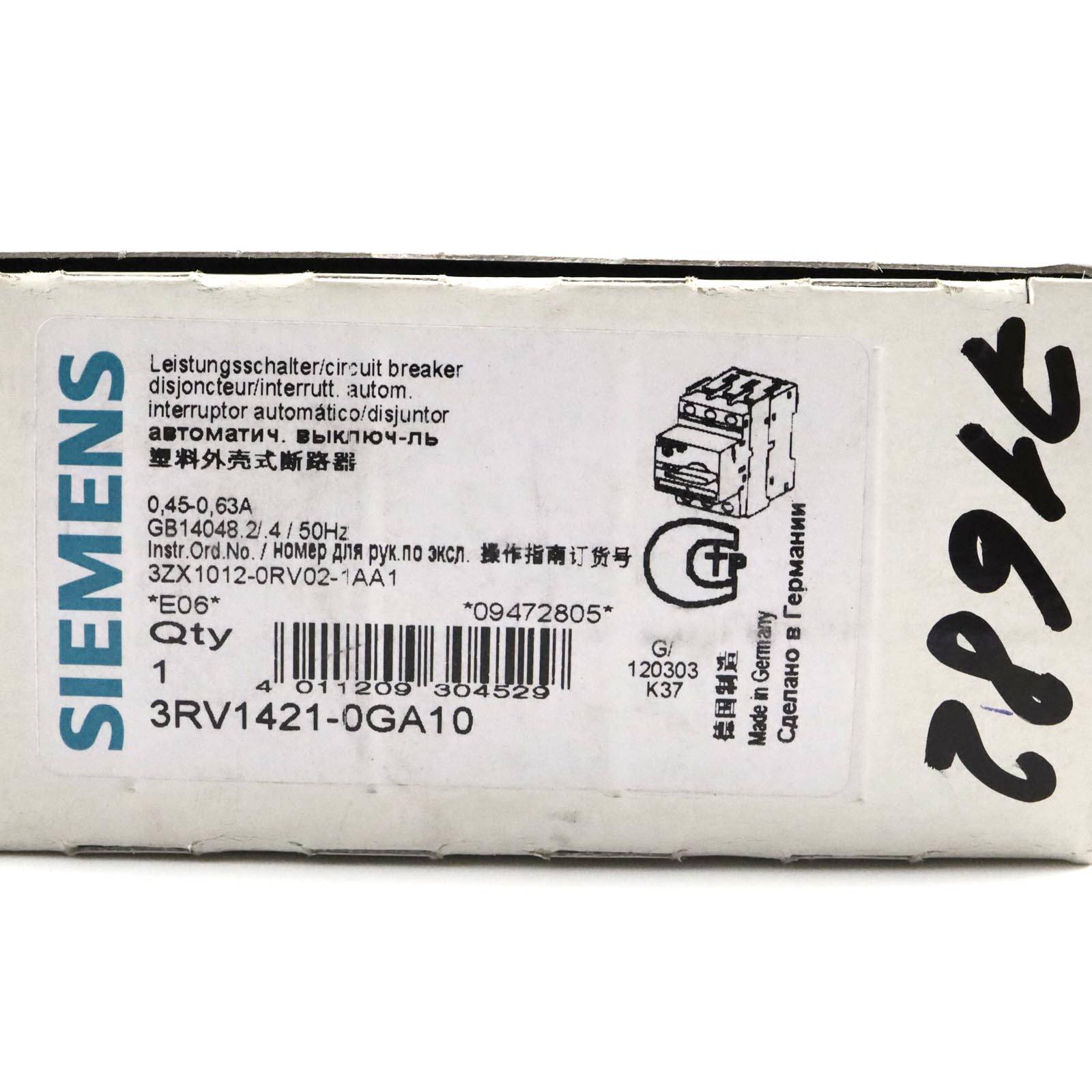 Siemens Sirius Leistungsschalter 3RV1421-0GA10 (3RV1421-0GA10)