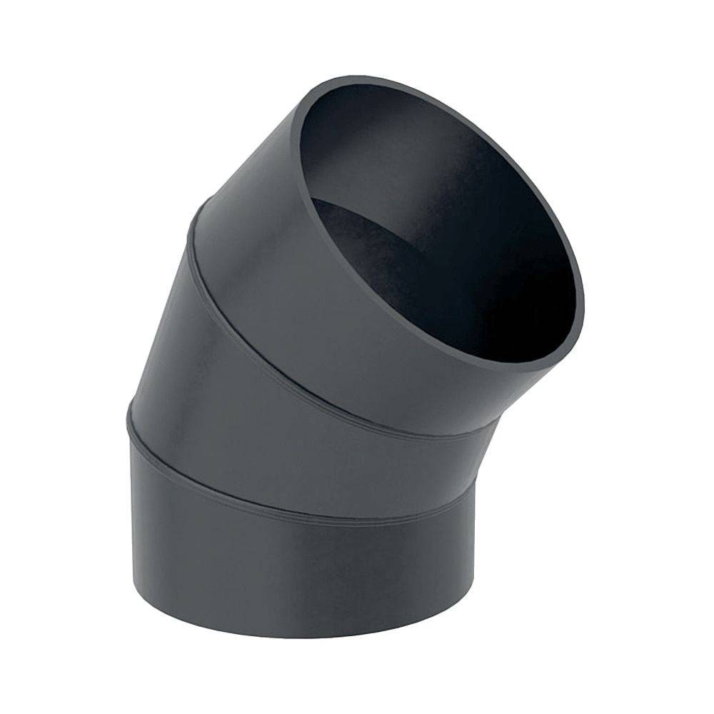 Geberit Segmentbogen 45 Grad, DN 300, 315mm, PE-HD, Schwarz, 372045161