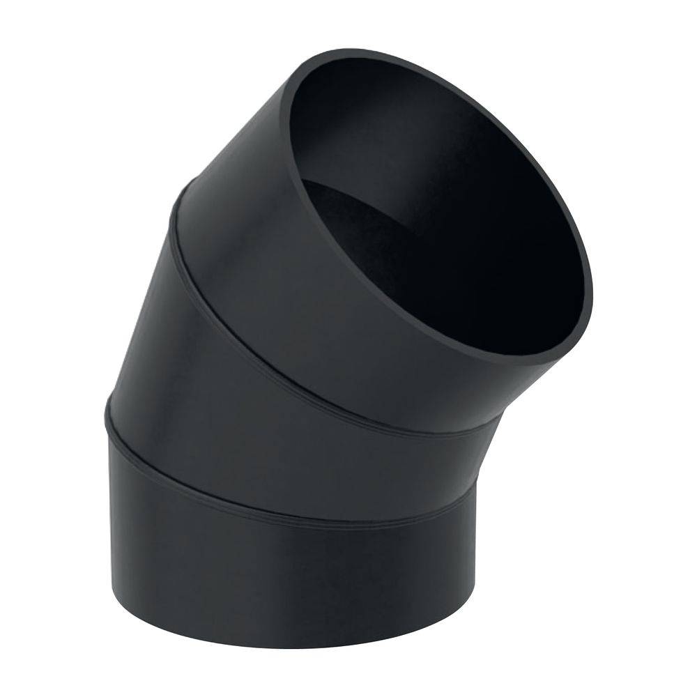 Geberit Segmentbogen 45 Grad, DN 300, 315mm, PE-HD, Schwarz, 372045161