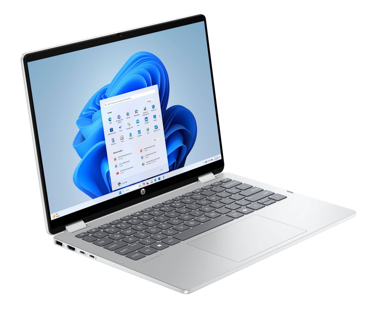 HP OmniBook 5 Flip Laptop 14-fp0471ng - Flip-Design - Intel Core 7 150U - Win 11 Home - Intel Graphics - 16 GB RAM - 512