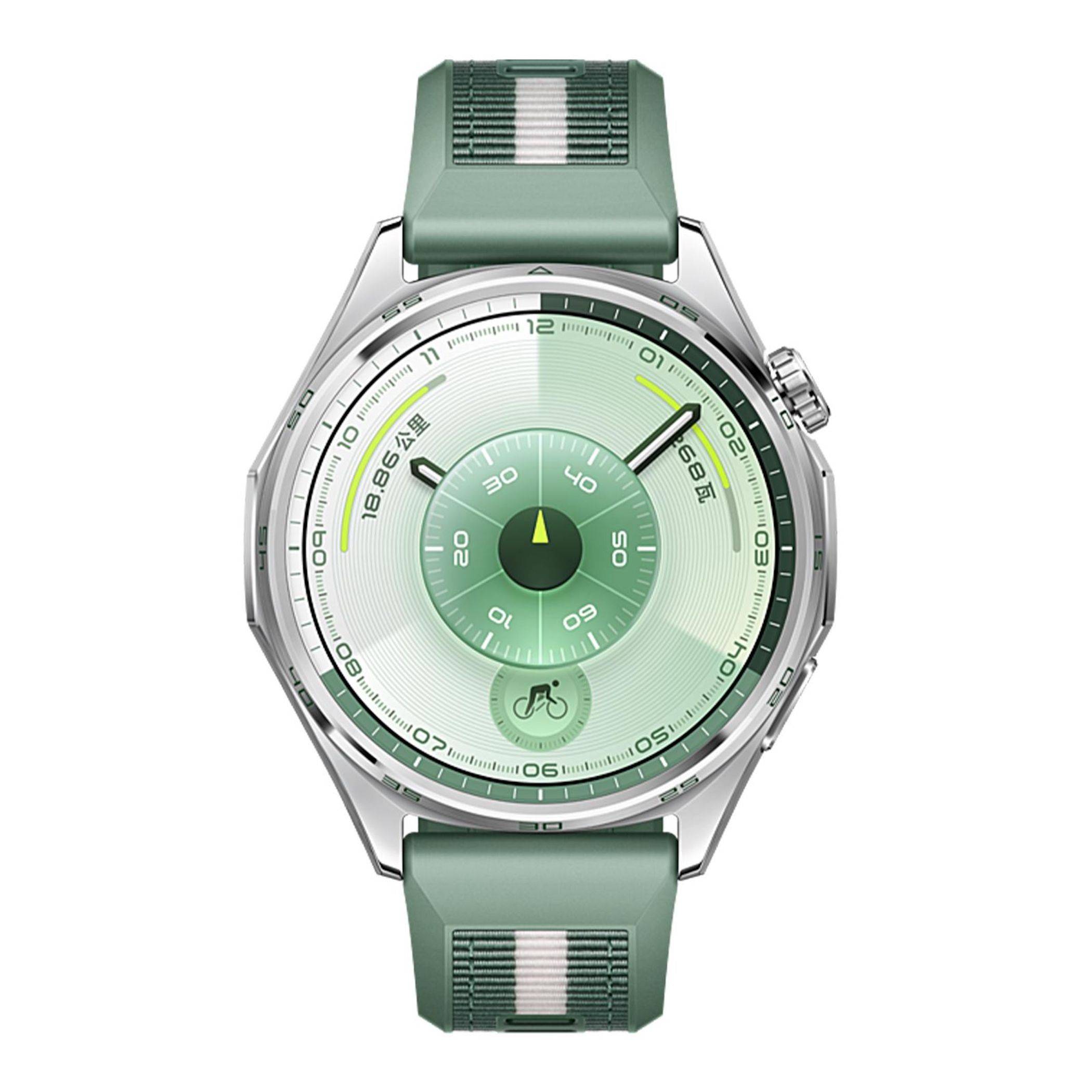 Hybrid Armband für Huawei Watch GT 6 46mm Silikon Nylon Design Ersatz Braun
