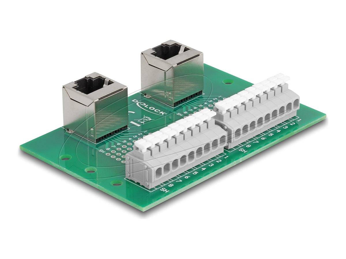RJ45 Adapter 2xBuchse zu 2xTerminalblock...