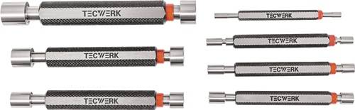 Grenzlehrdornsatz H7 je 1 St.3,4,5,6,8,10,12mm m.Gut/Auss.TECWERK