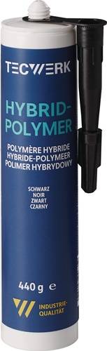 1K-Hybrid-Polymer schwarz 440g Kartusche TECWERK