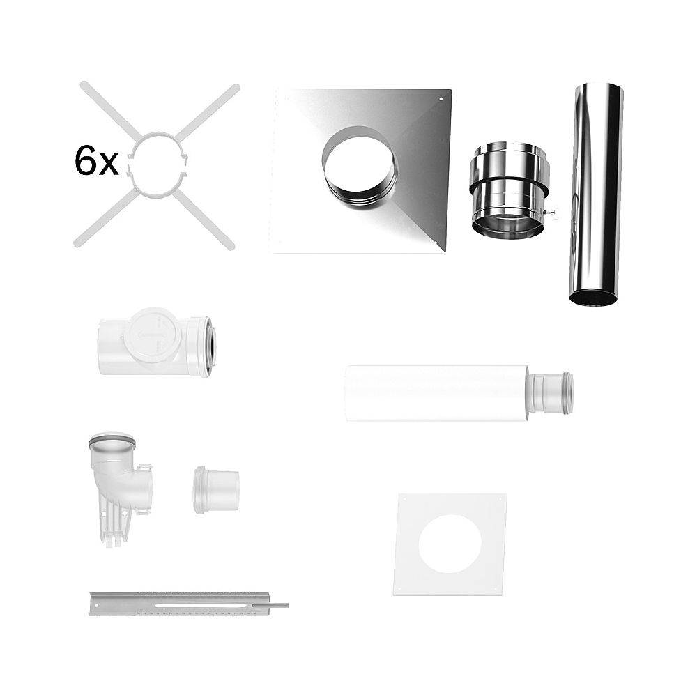 Bosch Grundbausatz FC-Set-80-C93x hinten, D 80/125mm, Edelstahl
