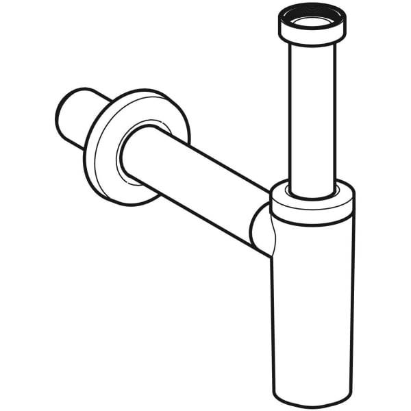 Geberit Direktsiphon für Waschtisch, d32, schwarz matt, 1 Stk.