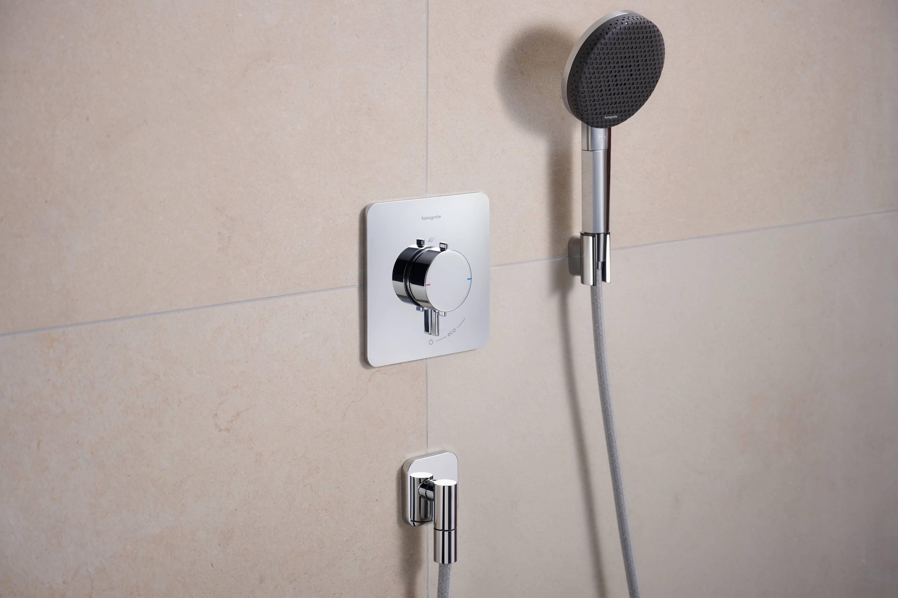 hansgrohe Ecostat Comfort Q Thermostat Unterputz für 1 Verbraucher, Chrom