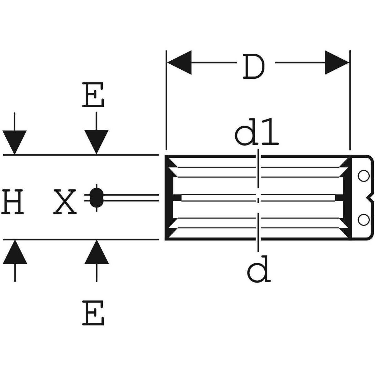 Geberit Übergangs-Spannverbinder d75 Edelstahl 359434, 1 Stk.