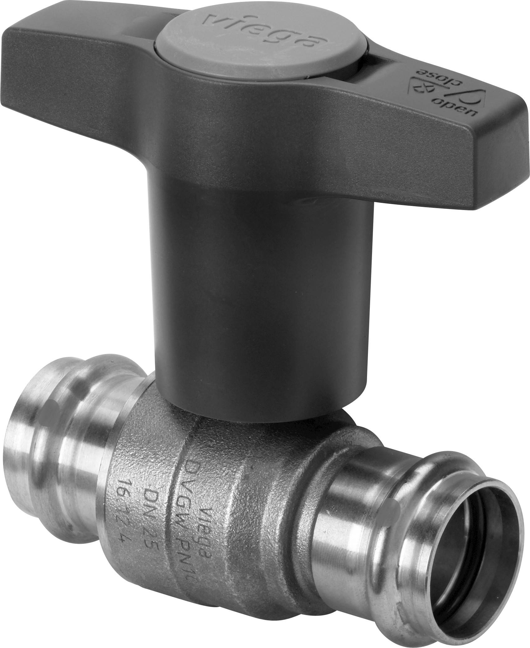 Viega Easytop XL Kugelhahn mit SC-Contur 2275, d. 35mm, Siliziumbronze