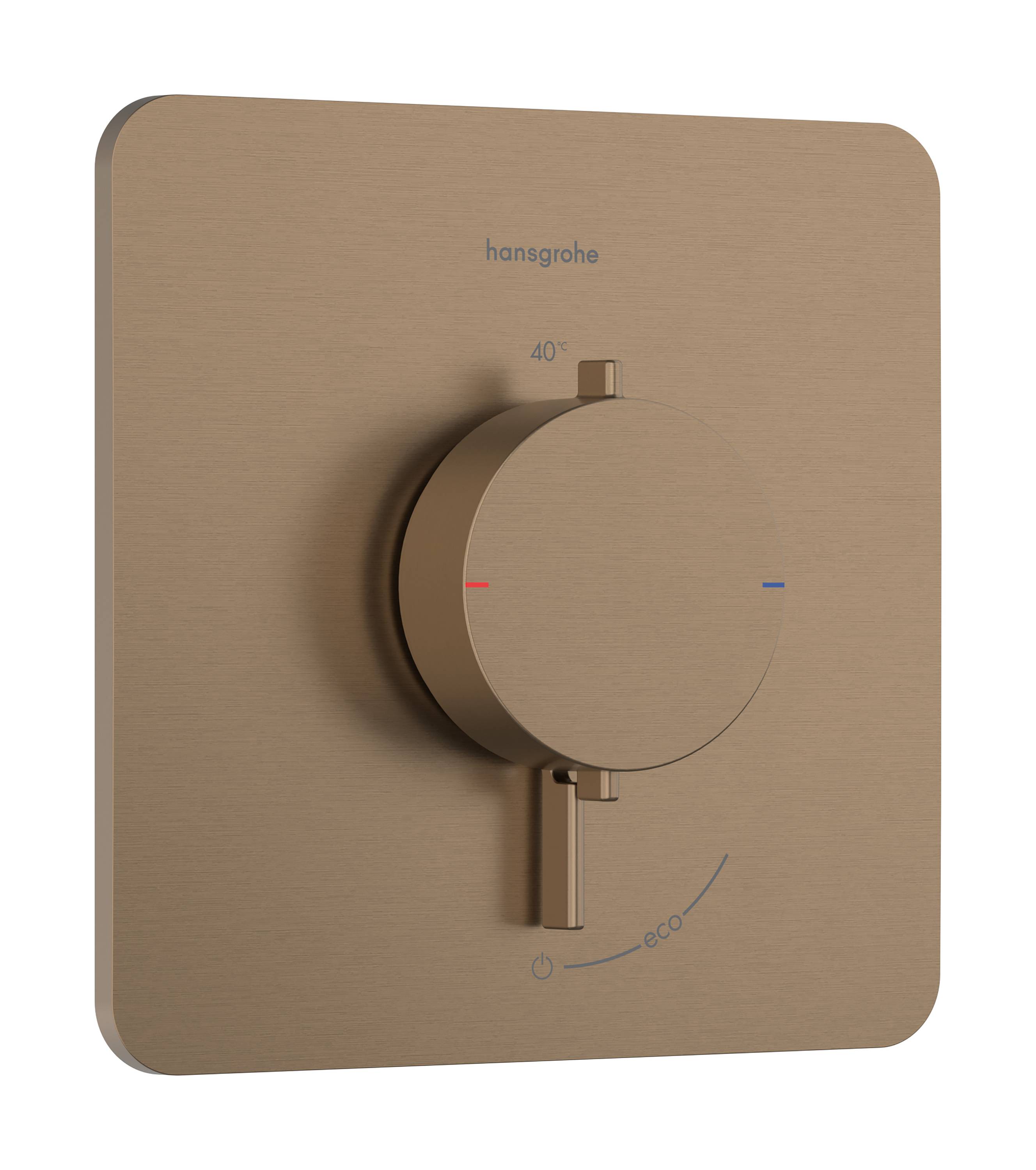 hansgrohe Ecostat Comfort Q Thermostat Unterputz für 1 Verbraucher, Brushed Bronze