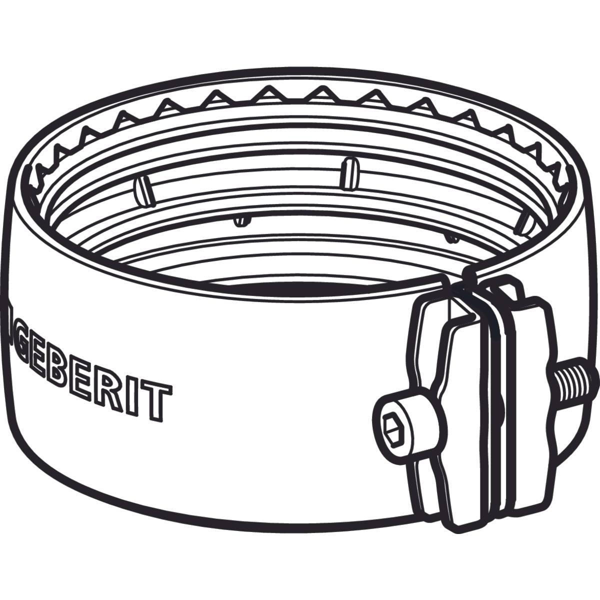Geberit Silent-db20 Spannbride d90mm, 1 Stk.