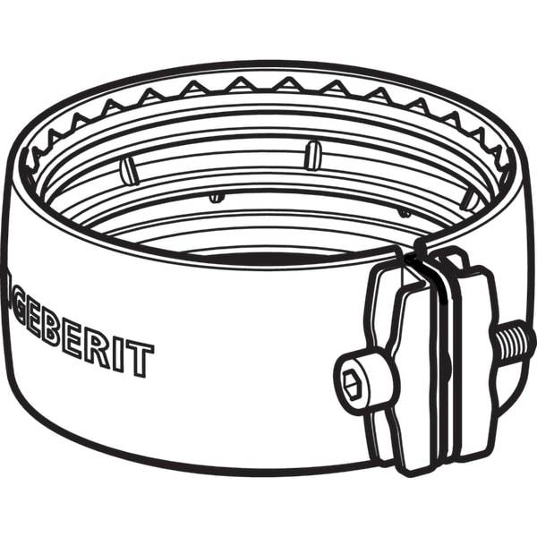 Geberit Silent-db20 Spannbride d90mm, 1 Stk.