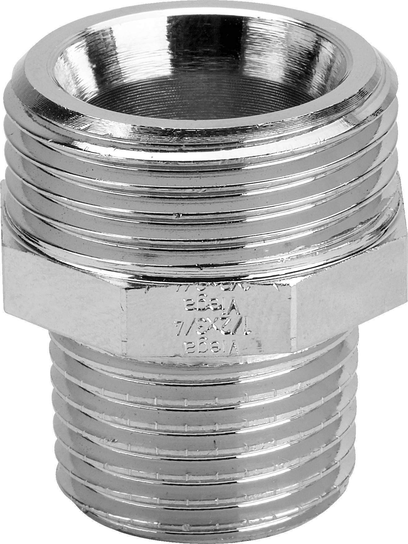 Viega Gewindestutzen 3246 G 3/4xR 1/2, mit Innenkonus, Rotguss