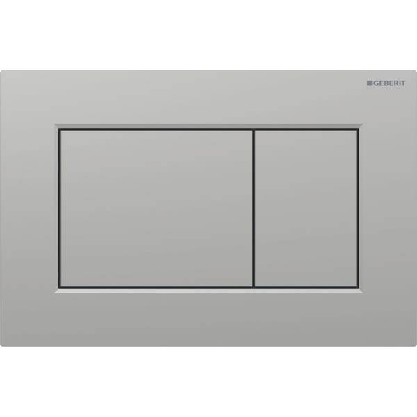 Geberit Betätigungsplatte Sigma01, 2-Menge square, Kunststoff mattchrom, 1 Stk.