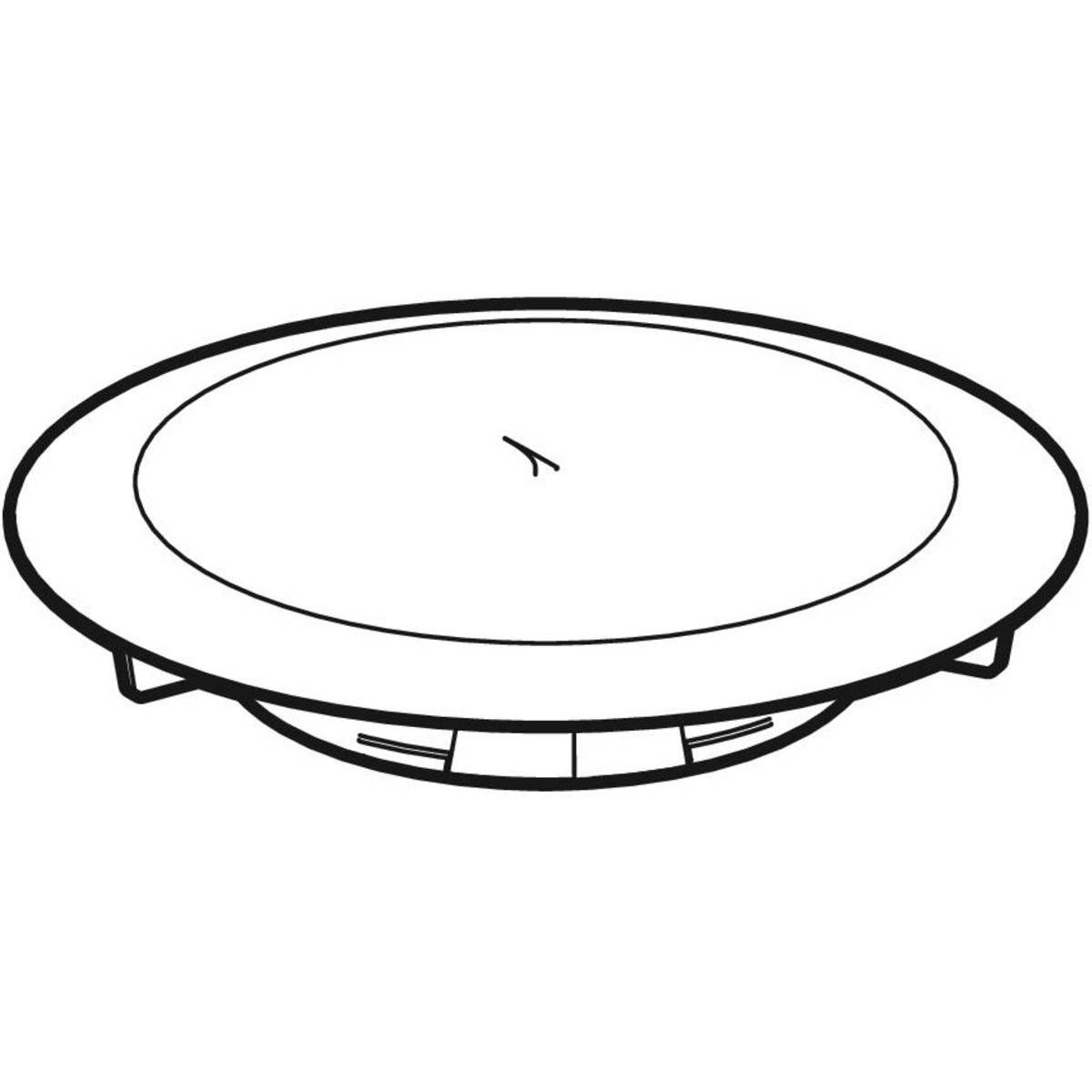 Geberit Ablaufdeckel Duschwanneneinlauf d90mm, SH 30-50mm, schwarz matt, 1 Stk.