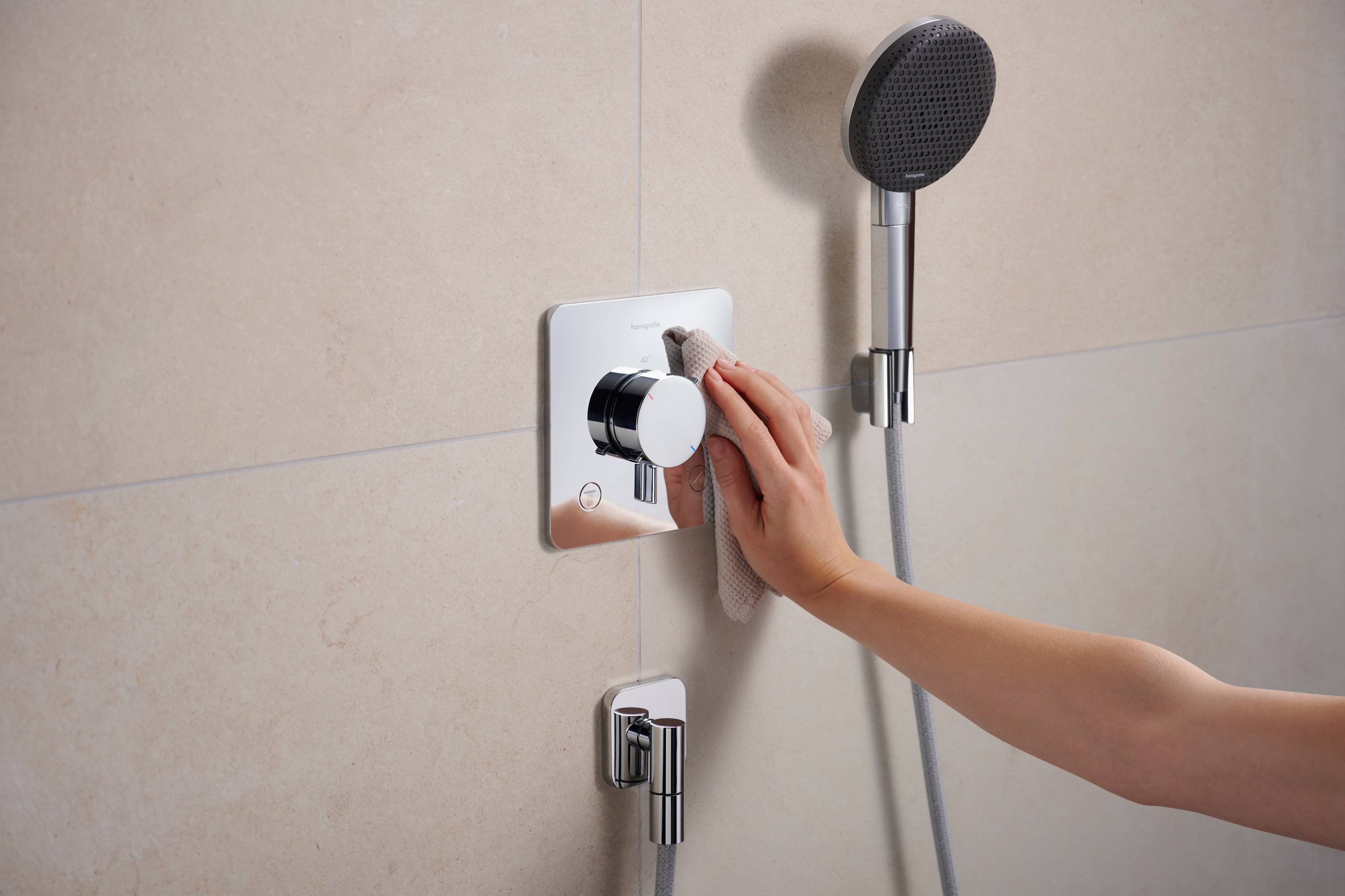 hansgrohe Ecostat Comfort Q Thermostat Unterputz für 2 Verbraucher, Chrom