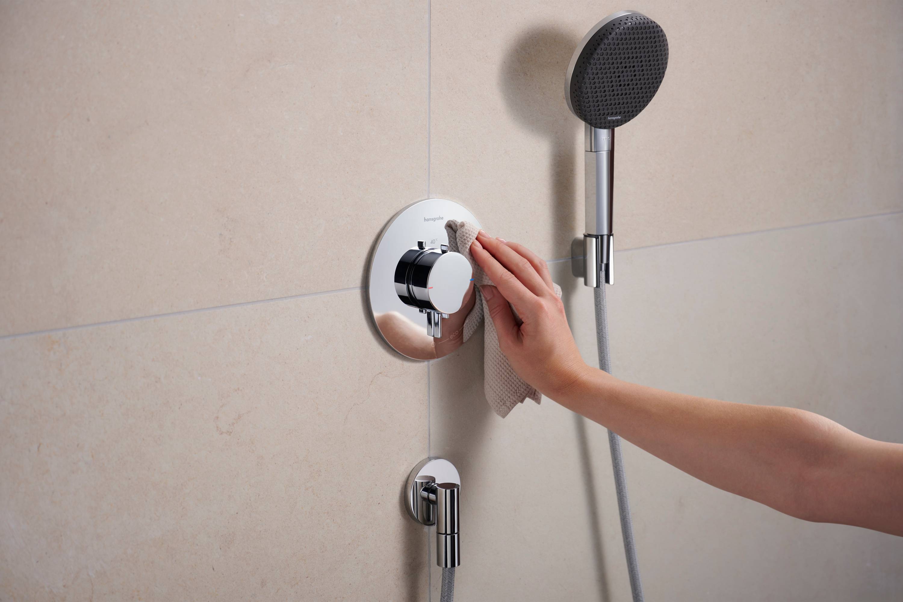 hansgrohe Ecostat Comfort S Thermostat Unterputz für 1 Verbraucher, Chrom