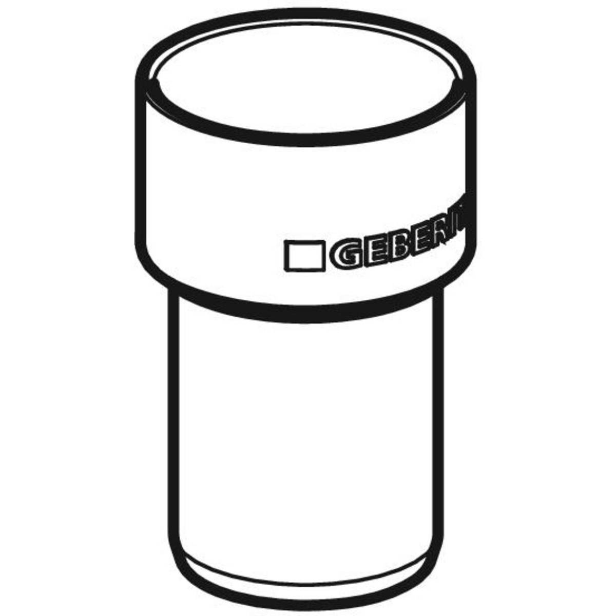 GEBERIT Geberit Anschlussstutzen DN 50 Silent-PP d50/58, m.Schutzd. o.Dichtung