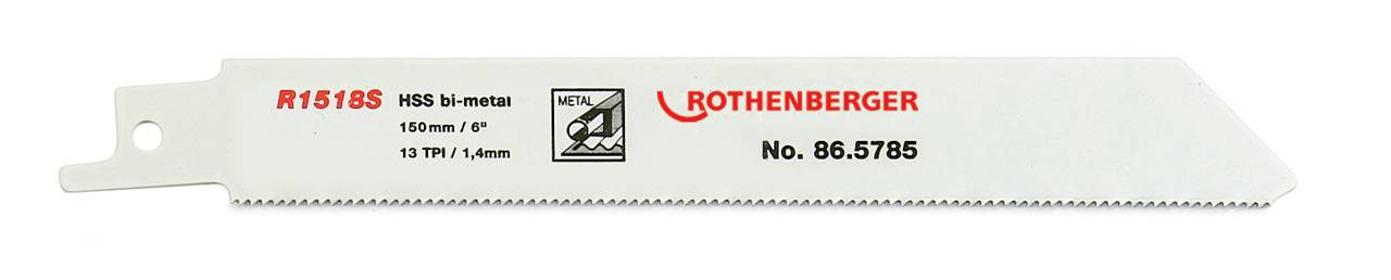 Rothenberger Universal-Sägeblatt, 150x20x0,9, 13 TPI (5er-Pack), 1 Stk.
