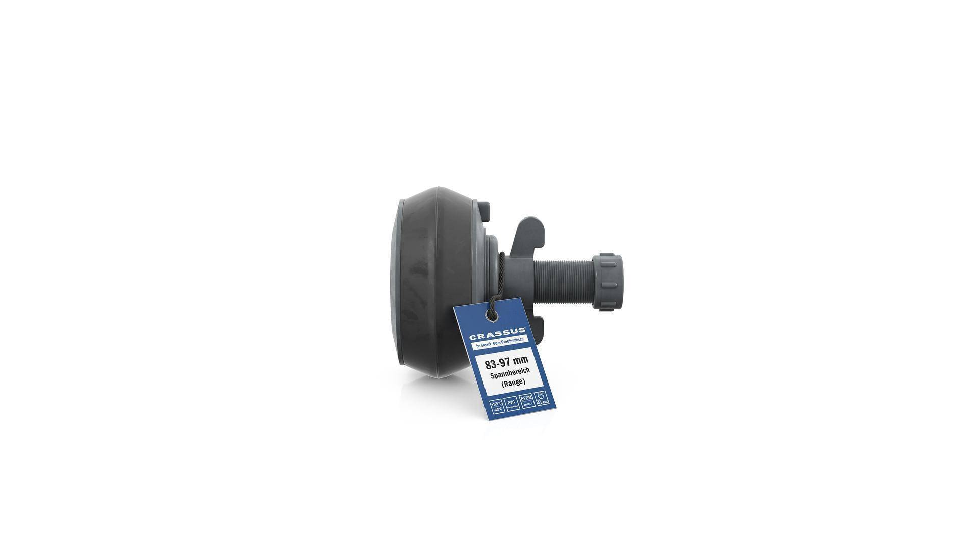 Crassus Schnellverschlussstopfen CSV 90 PVC, 83-97mm