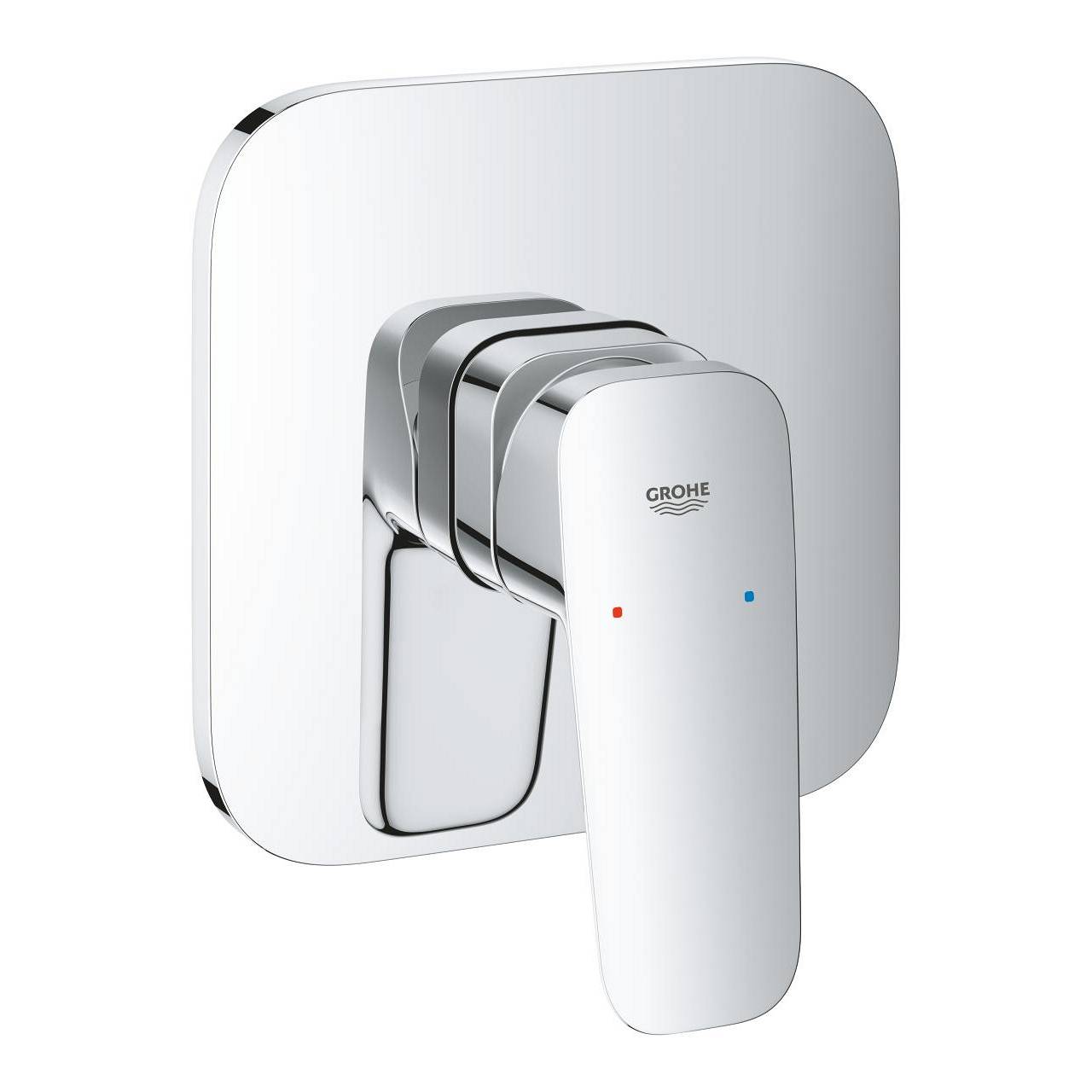 Grohe Cubeo Einhand-Brausebatterie, Fertigmontageset für Rapido SmartBox, Chrom, 1017770000