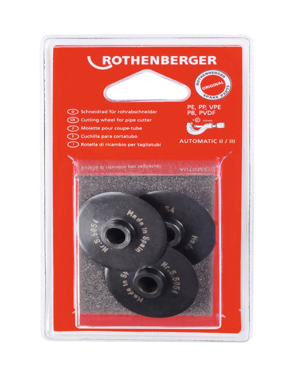 ROTHENBERGER Ersatzschneidrad, 3 Stück - 055054D