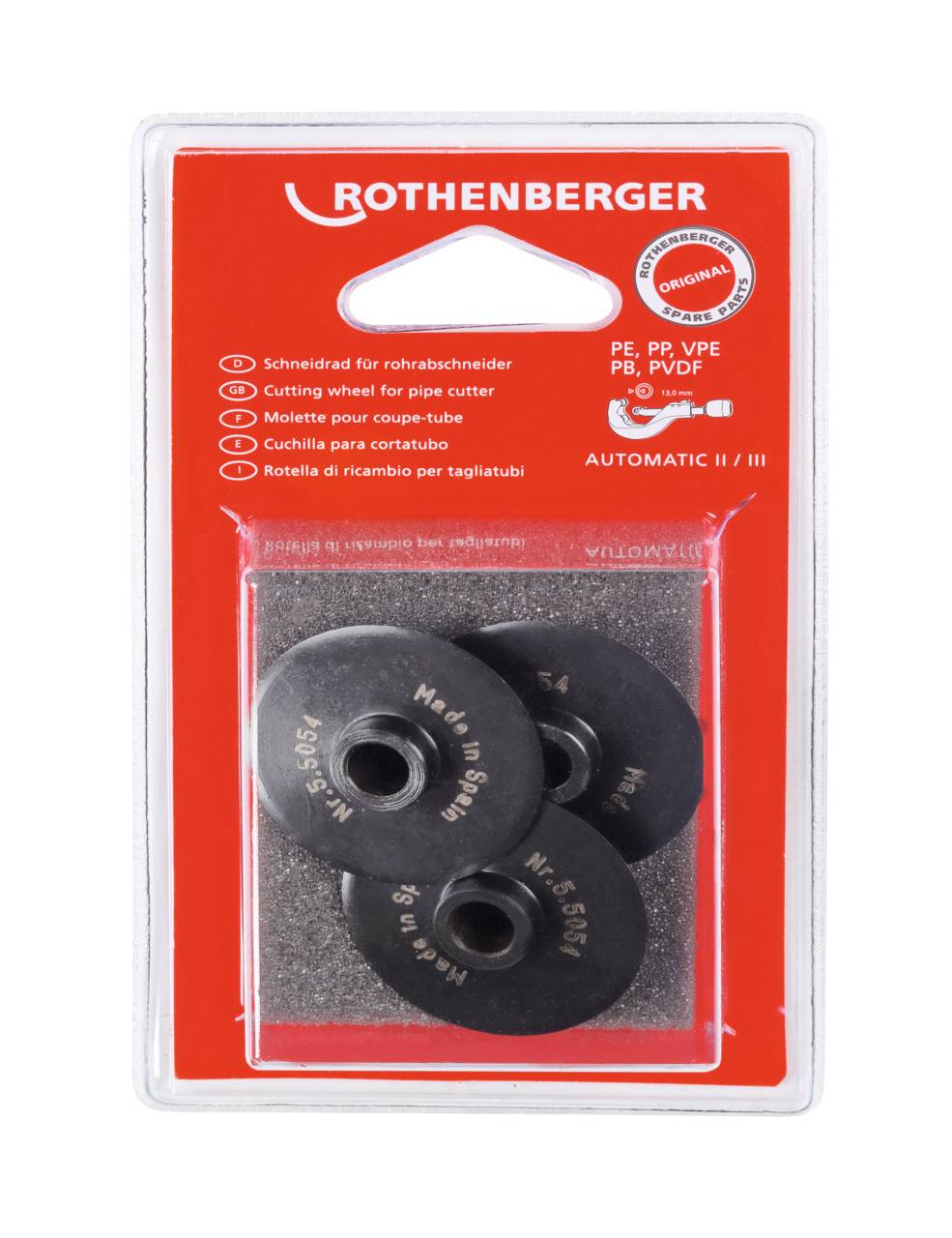 ROTHENBERGER Ersatzschneidrad, 3 Stück - 055054D