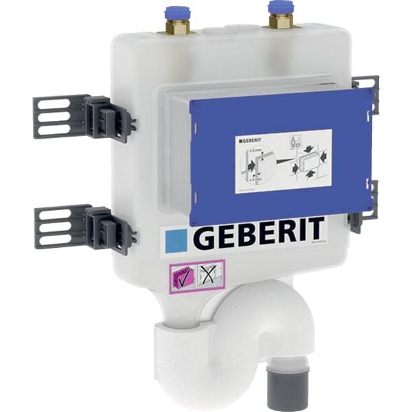 Geberit Hygienespülung HS30, 2 Wasseranschlüsse, DN 50, 48,5x8,7cm, 616271001