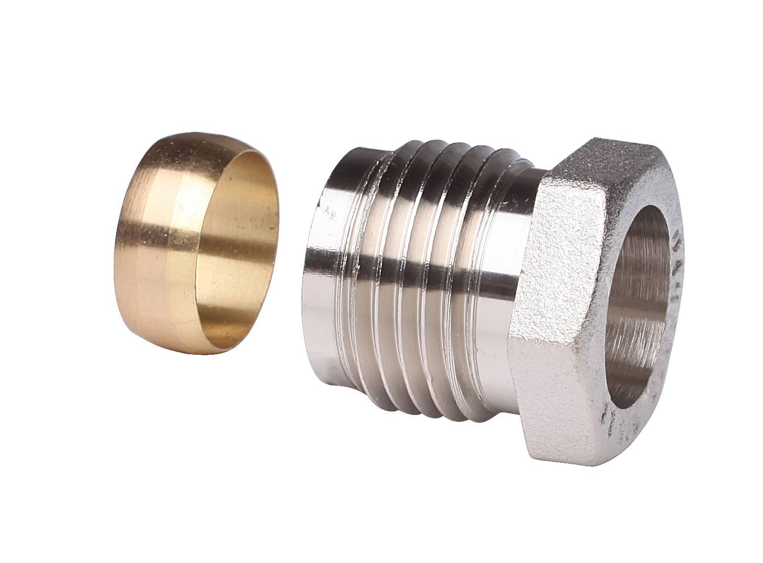 Danfoss Klemmverbinder R 1/2" AG auf 15mm für Stahl- und Kupferrohre