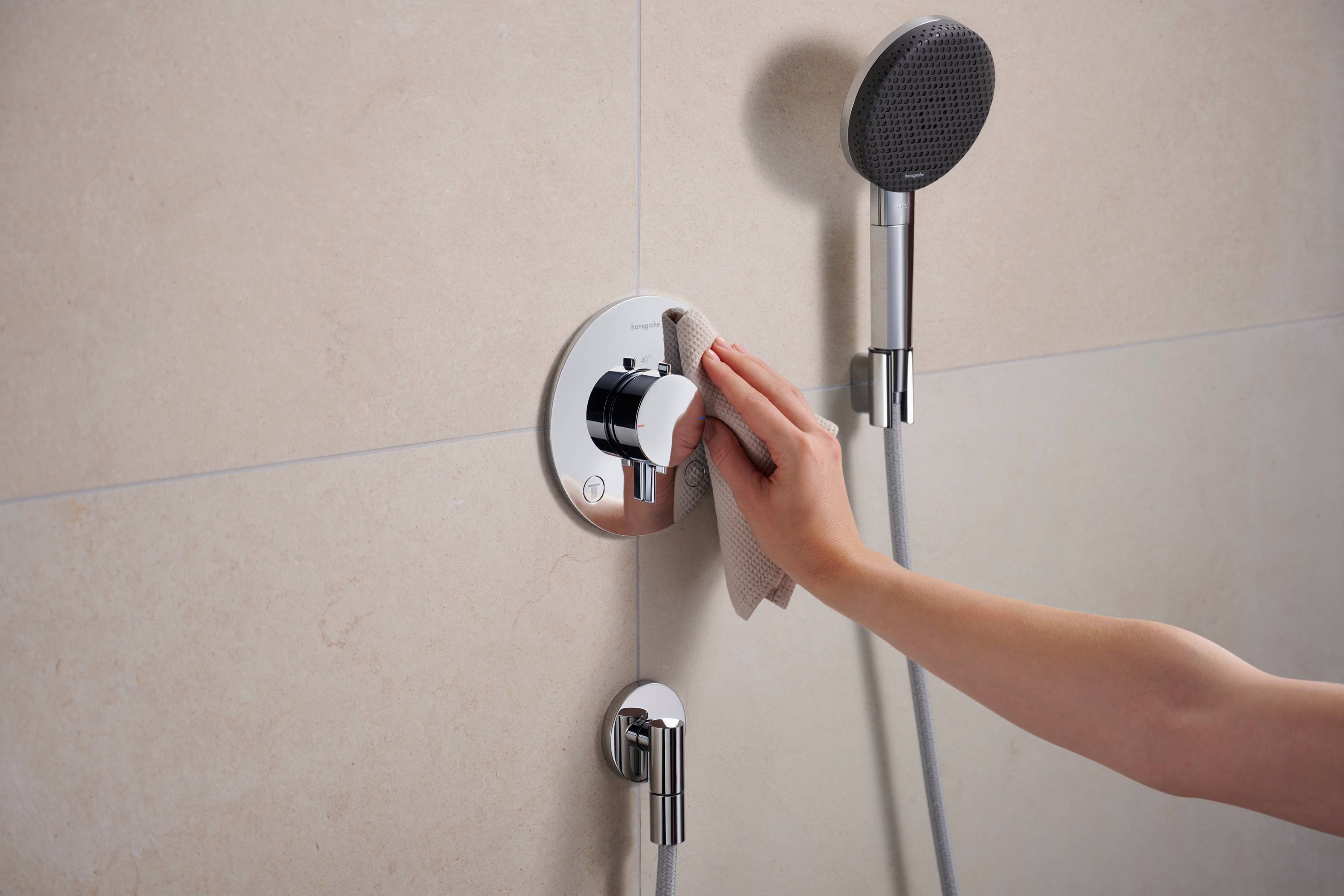 hansgrohe Ecostat Comfort S Thermostat Unterputz für 2 Verbraucher, Chrom