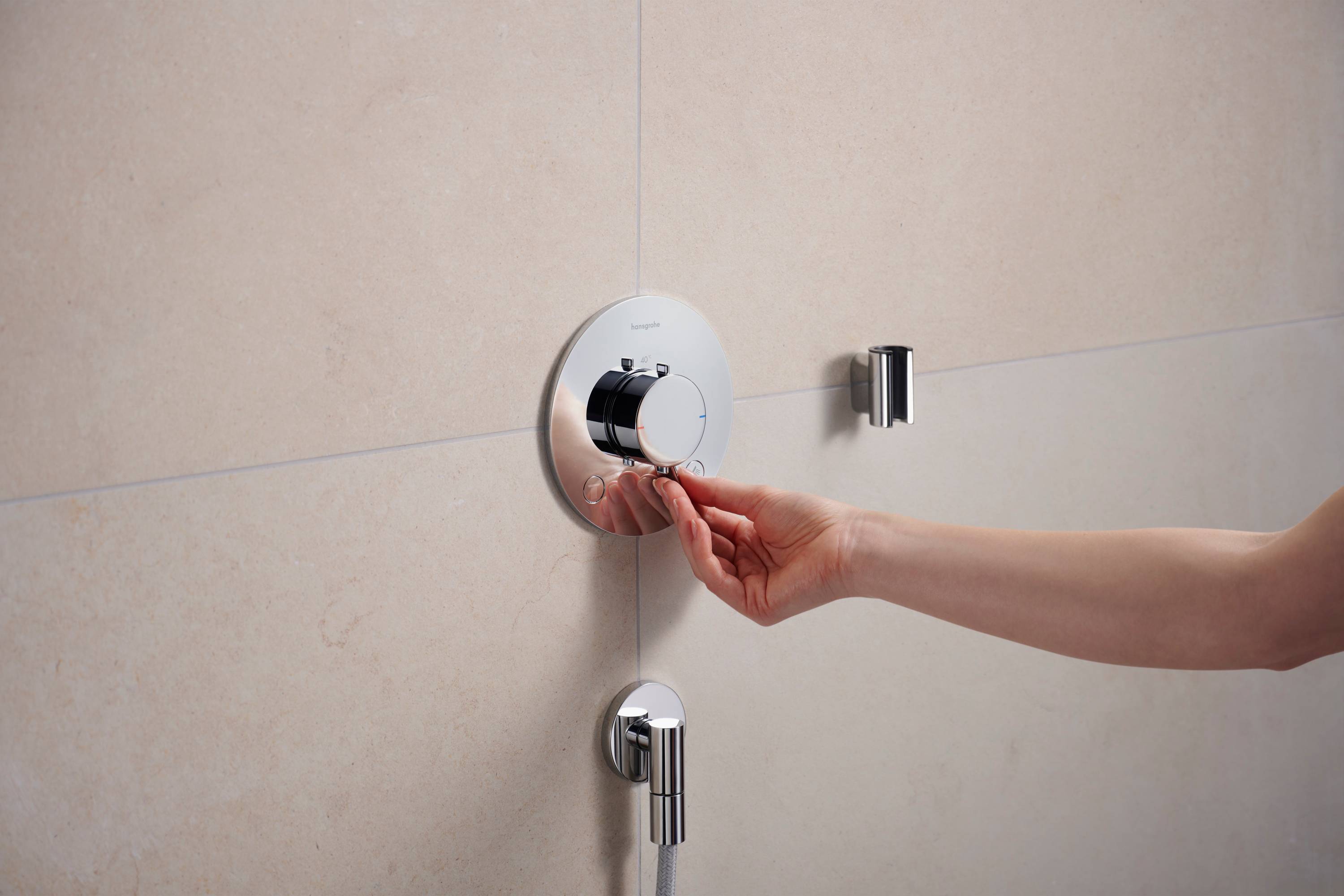 hansgrohe Ecostat Comfort S Thermostat Unterputz für 2 Verbraucher, Chrom