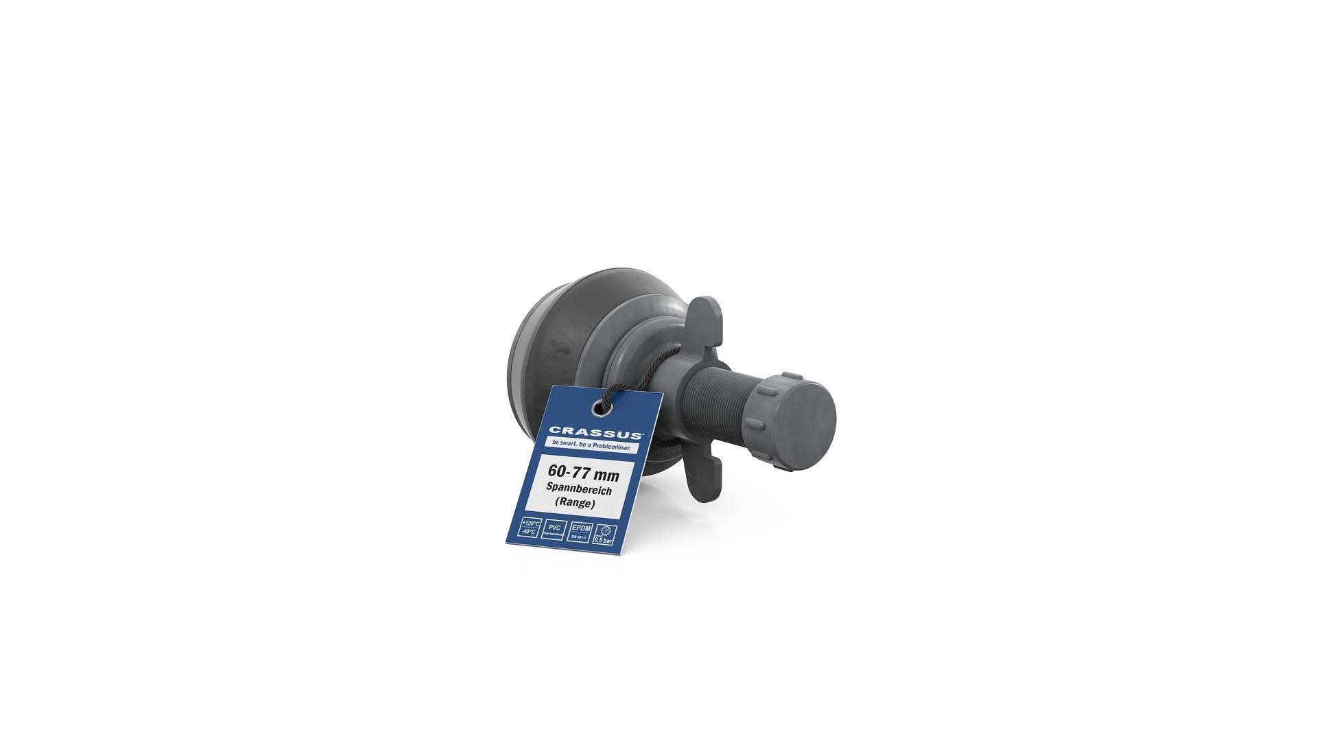 Crassus Schnellverschlussstopfen CSV 70 PVC, 60-77mm