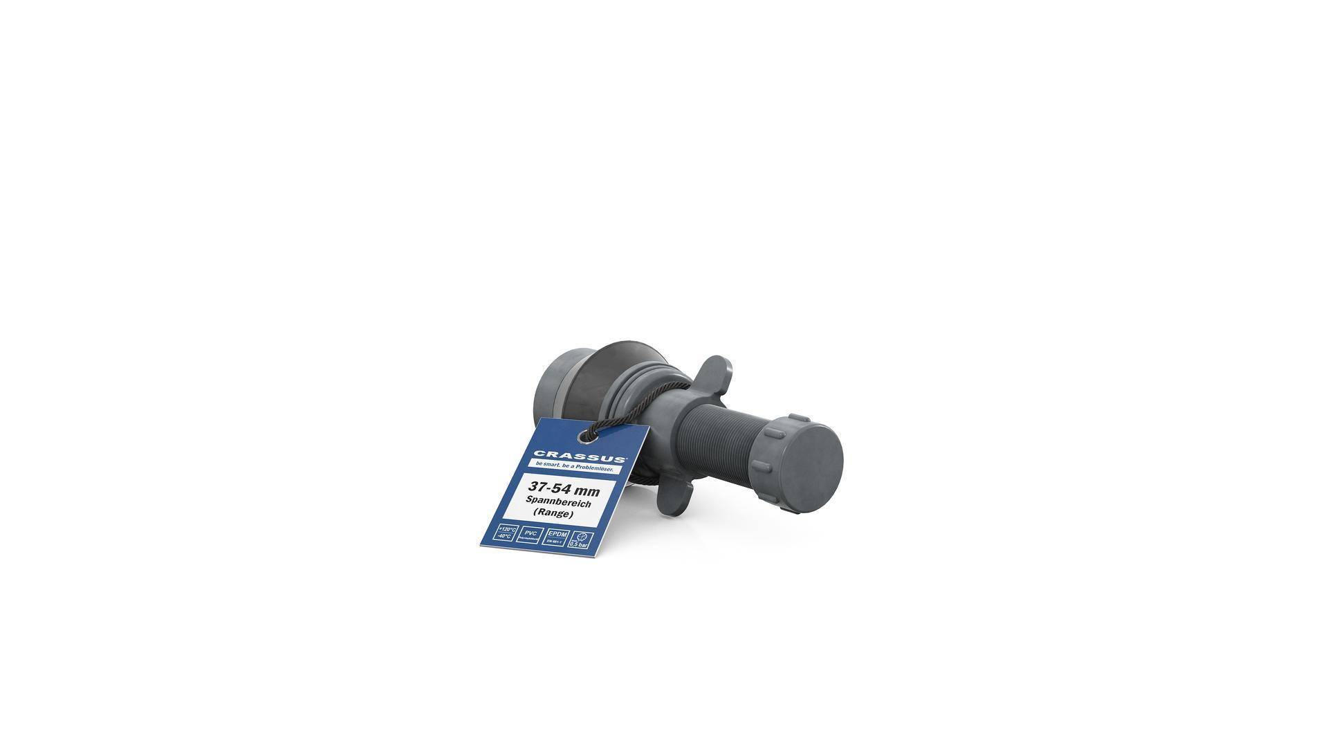 Crassus Schnellverschlussstopfen CSV 50 PVC, 37-54mm